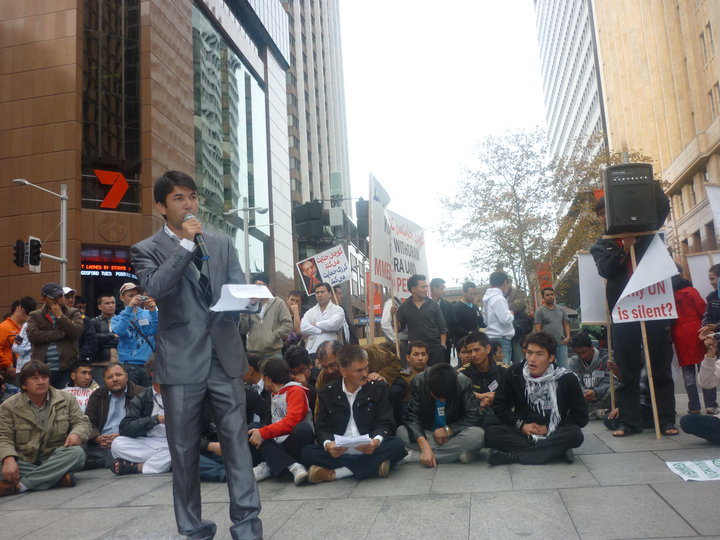 Australian Hazara Demonstration against Invasion of Kochi-Taliban in Behsud on 30. may 2010