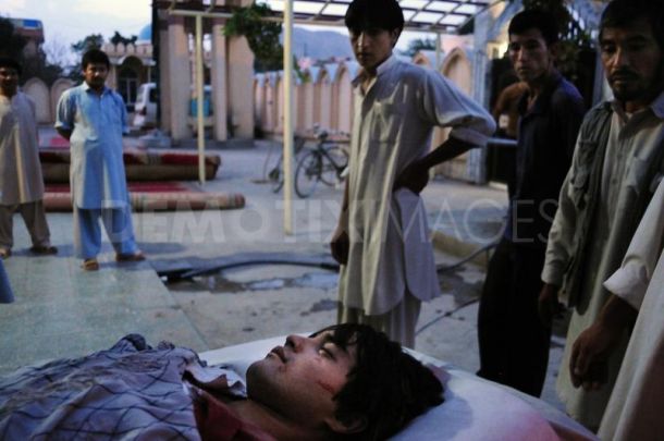 Photograph of a Hazara killed by Afghan security forces in Kabul