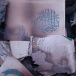 Pages of Quranic verses burnt by Taliban Kuchis in Behsud