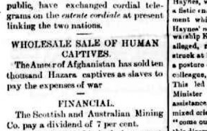 WHOLESALE SALE OF HUMAN CAPTIVES  