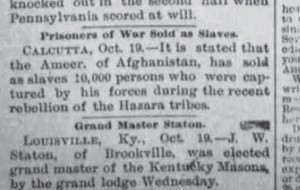 Prisoners of War Sold as Slaves  