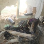 Remnants of the rocket that tore into the Rezai family's home, fired in a government concession to local Taliban. (Photos: Alizada)